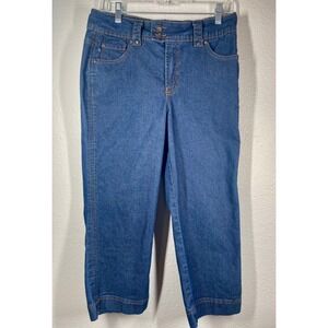 BandolinoBlu Women's Blue Denim Cropped Capris Pants Size 10